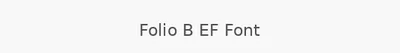 Folio B EF Font
