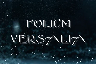 FoliumVersalia Display Font