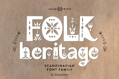 Folk Heritage Scandinavian Typeface