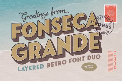 Fonseca Grande ~ Font Duo +BONUS Free Download