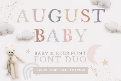 FONT DUO / AUGUSTBABY & strandliebe Free Download