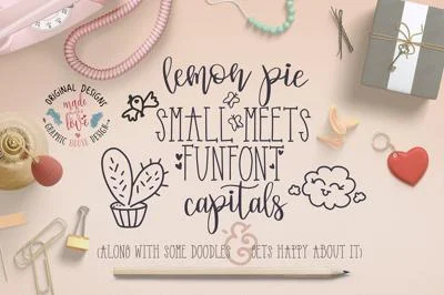 Font Duo, Lemon Pie and FunFont