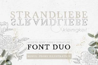 FONT DUO / STRANDLIEBE & kleinigkeit