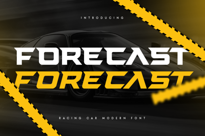 FORECAST - Racing Car Modern Font Free Download