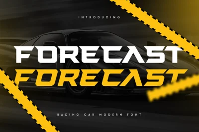 FORECAST - Racing Car Modern Font