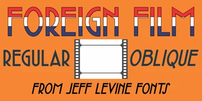 Foreign Film JNL Font