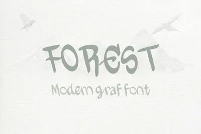 Forest - modern graf font