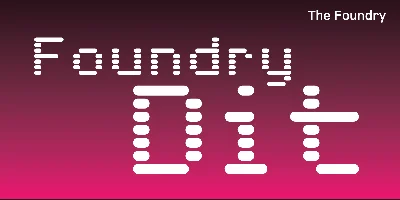 Foundry Dit Font