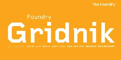 Foundry Gridnik Font