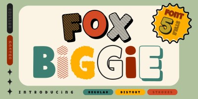 Fox Biggie Outline Font