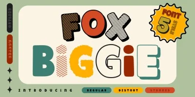Fox Biggie Outline Font