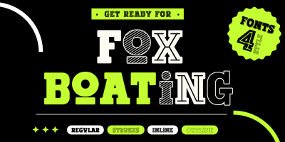 Fox Boating Strokes Font