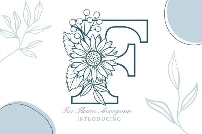 Fox Flower Monogram Font