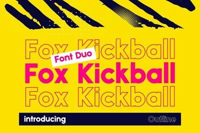 Fox Kickball Font Duo