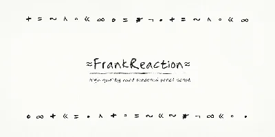 Frank Reaction Font