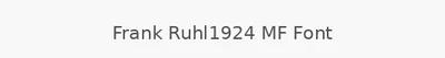 Frank Ruhl1924 MF Font
