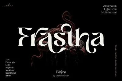 Frastha - Unique Display Serif Font