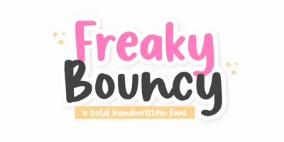 Freaky Bouncy Font