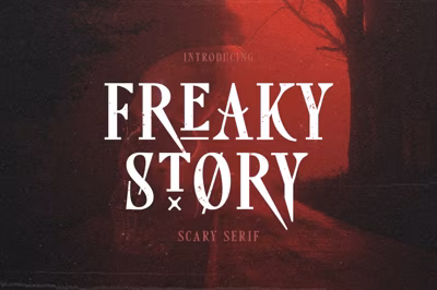 Freaky Story - Creepy Font Free Download