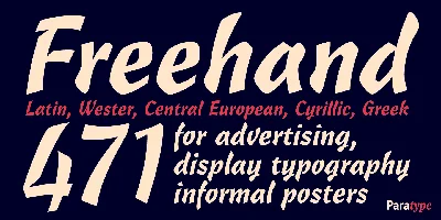 Freehand 471 Font