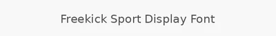 Freekick Sport Display Font