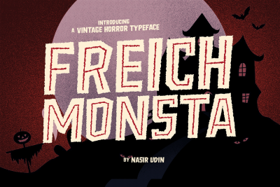 Freich Monsta - Vintage Horror Fonts