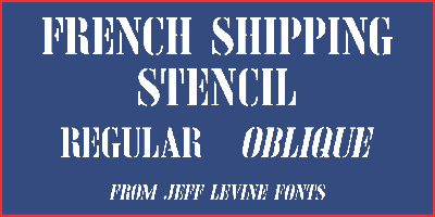 French Shipping Stencil JNL Free Download