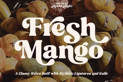 Fresh Mango - Retro Serif Font Free Download