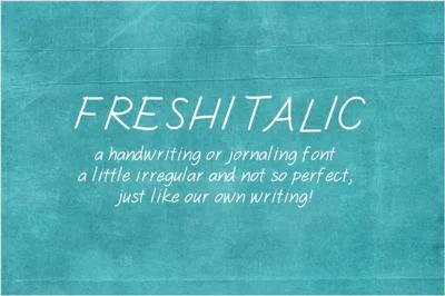 Freshitalic Font