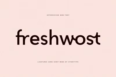 Freshwost Ligatures Sans Serif Font Free Download