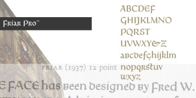 Friar Pro Font