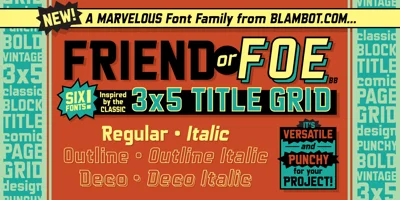 Friend Or Foe BB Font