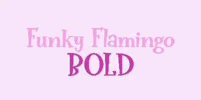 Funky Flamingo Font