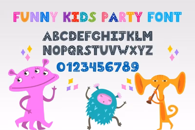 Funny Kids Party Font Free Download