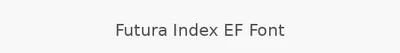 Futura Index EF Font