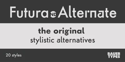 Futura ND Alternate Font