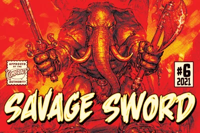 Savage Sword - angry brush comic SFX Font