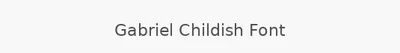Gabriel Childish Font