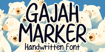 Gajah Marker Font
