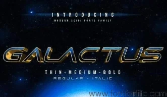 Galactus Scifi Font Family Galactus Scifi Font Family
