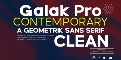 Galak Pro Font