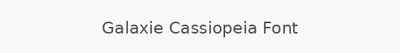 Galaxie Cassiopeia Font