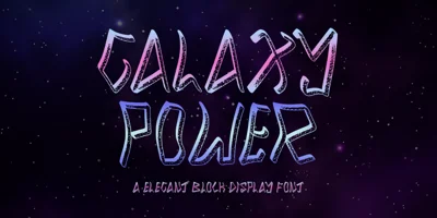 Galaxy Power Font