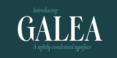 Galea Display Font
