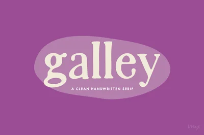Galley — A Clean Handwritten Serif Font