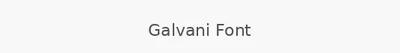 Galvani Font