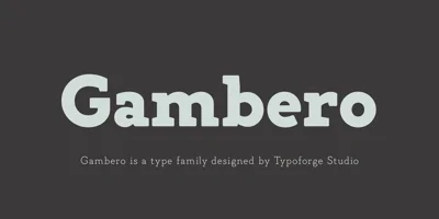 Gambero Font