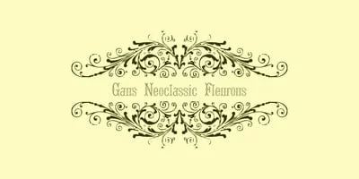 Gans Neoclassic Fleurons Font