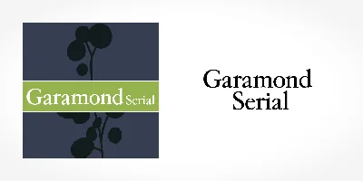 Garamond Serial Font