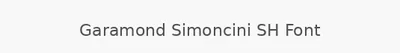 Garamond Simoncini SH Font